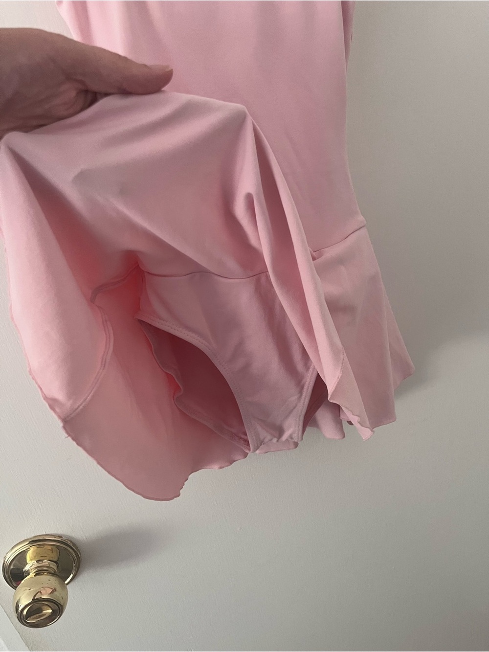 So Danca Ballet Dance Child Tank Dress Leotard Bow on Back Pink Size 2A 12-14 - Picture 5 of 11